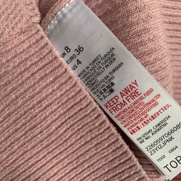 Topshop baby pink long sleeve - Picture 5 of 5